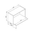 Nicho De Parede Para Microondas Funcionale  Preto