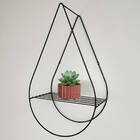 Nicho De Parede Suspenso Aramado Decorativo Em Metal Formato