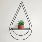 Nicho De Parede Suspenso Aramado Decorativo Em Metal Formato