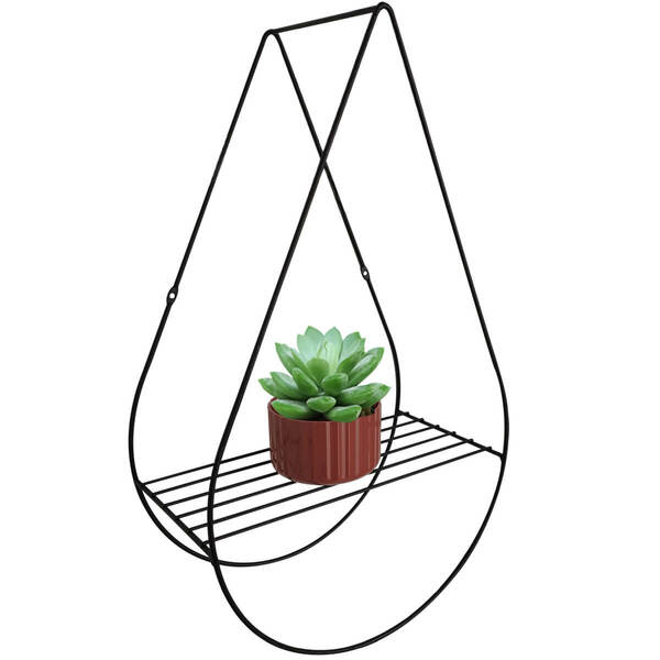 Nicho De Parede Suspenso Aramado Decorativo Em Metal Formato