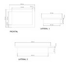 Nicho De Pedra Ardosia Para Banheiro 52cm Newstone Marrom Fos