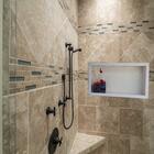 Nicho De Porcelanato 60x30 Branco Premium Com Bordas Brancas