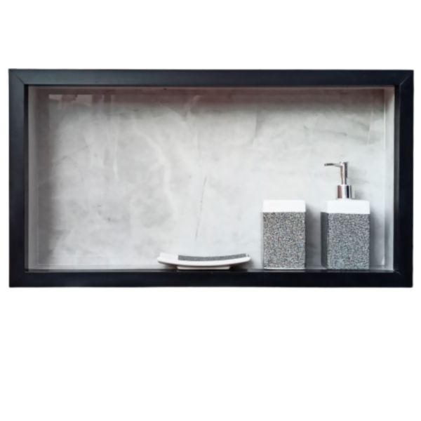 Nicho de Porcelanato Banheiros Original Cinza Pulpis 60x32cm