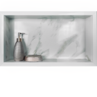 Nicho De Porcelanato Branco Marmo Douro Polido 60x32cm