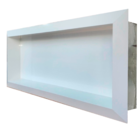 Nicho de Porcelanato Branco Polido Borda Diamante  60x32cm