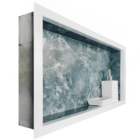 Nicho De Porcelanato Cinza Alicante Polido 60x32 Lomina