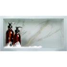 Nicho de Porcelanato Para Banheiro Branco Calacata Ouro 60x32