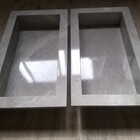 Nicho De Porcelanato Polido 60x30x10 Cinza Marmorizado.