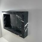Nicho De Sobrepor Porcelanato Nero Marquine.
