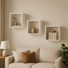 Nicho Decorativo 100% Mdf Branco Com 3 Desmontado - Suprema M