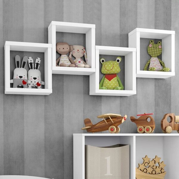 Nicho Decorativo 33cmx30cm Aquarela Branco