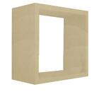 Nicho Decorativo 45x45x15 Cm Natural Em Mdf