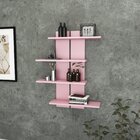 Nicho Decorativo 4 Prateleiras Movelbento Rosa