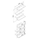 Nicho Decorativo 4 Prateleiras Movelbento Rosa