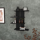 Nicho Decorativo 4 Prateleiras Preto Movelbento Am 3118