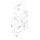 Nicho Decorativo 500x600x145 Mm Com Corda Mel