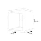 Nicho Decorativo 50x50x15 Cm Madeirado Em Mdf