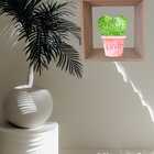 Nicho Decorativo 55x55x20 Cm Natural Em Mdf