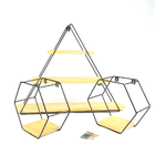 Nicho Decorativo  Triangulo Grande  Com 2 Nichos Hexagono Peq