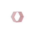 Nicho Decorativo Hexagonal Em Mdp - Rosa