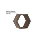 Nicho Decorativo Hexagonal Em Mdp - Rústico