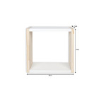 Nicho Decorativo Mdf/pinus Branco 30cm Com Suporte Invisível