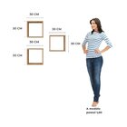 Nicho Decorativo Office Kit Com 3 Unidades Grande 30x30x15 Ge