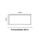 Nicho Decorativo Organizador Multiuso Mdf Com Fundo Plancasa