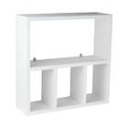 Nicho Decorativo Organizador Para Banheiro Branco 40cm Nancy
