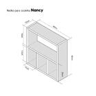 Nicho Decorativo Organizador Para Banheiro Nogal 40cm Nancy