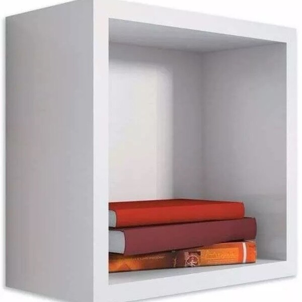 Nicho Decorativo Quadrado 31x31x15 Branco.