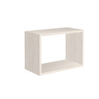 Nicho Decorativo Quadrado Parede Quarto Bebê 40x28x20cm - Bege