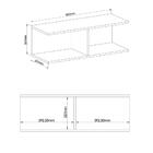 Nicho Decorativo Requinte 100% Mdf Branco Line - Móveis Castro