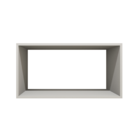 Nicho Decorativo Retangular 60x30x30 Mdf Plancasa Cinza Crist