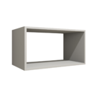 Nicho Decorativo Retangular 60x30x30 Mdf Plancasa Cinza Crist