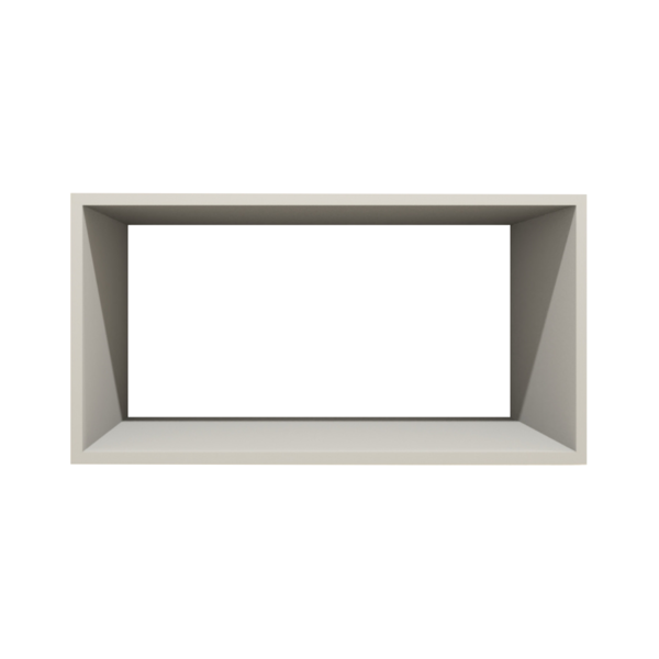 Nicho Decorativo Retangular 60x30x30 Mdf Plancasa Off White