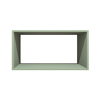 Nicho Decorativo Retangular 60x30x30 Mdf Plancasa Verde Jade