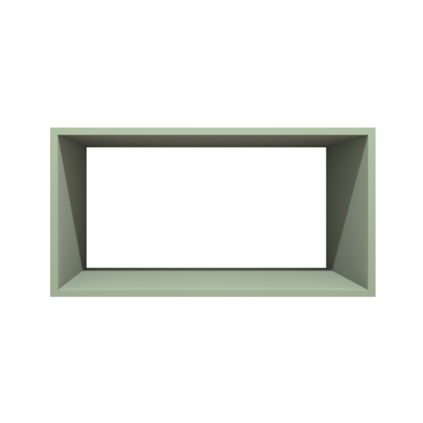 Nicho Decorativo Retangular 60x30x30 Mdf Plancasa Verde Jade