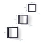 Nicho Decorativo São Gonçalo Quadrado Preto