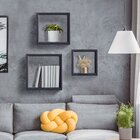 Nicho Decorativo São Gonçalo Quadrado Preto