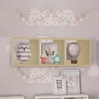 Nicho Decorativo Triplo 80x27x20cm Em Mdf - Natural