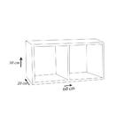 Nicho Duplo 60x30x20 Branco Em Mdf