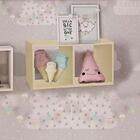 Nicho Duplo 60x30x20 Natural Em Mdf