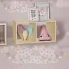 Nicho Duplo 60x30x20 Natural Em Mdf