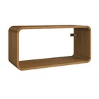 Nicho Duplo Para Quarto 62,5x30cm Curve Carvalho Xingu