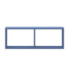 Nicho Duplo Retangular Azul