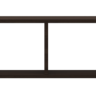 Nicho Duplo Retangular Decorativo Para Objetos De Decoração E