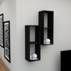 Nicho Duplo Retangular Decorativo Para Objetos De Decoração E