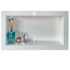 Nicho e Borda em Porcelanato Branco Polido 60x32cm