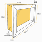 Nicho Em Granito Café Imperial 50x30x8